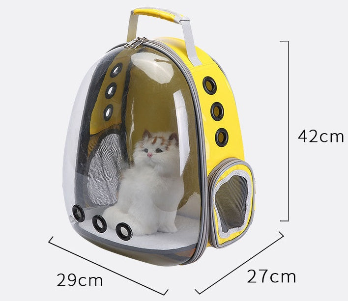 Pet Capsule Backpack – Cozy Travel with a View