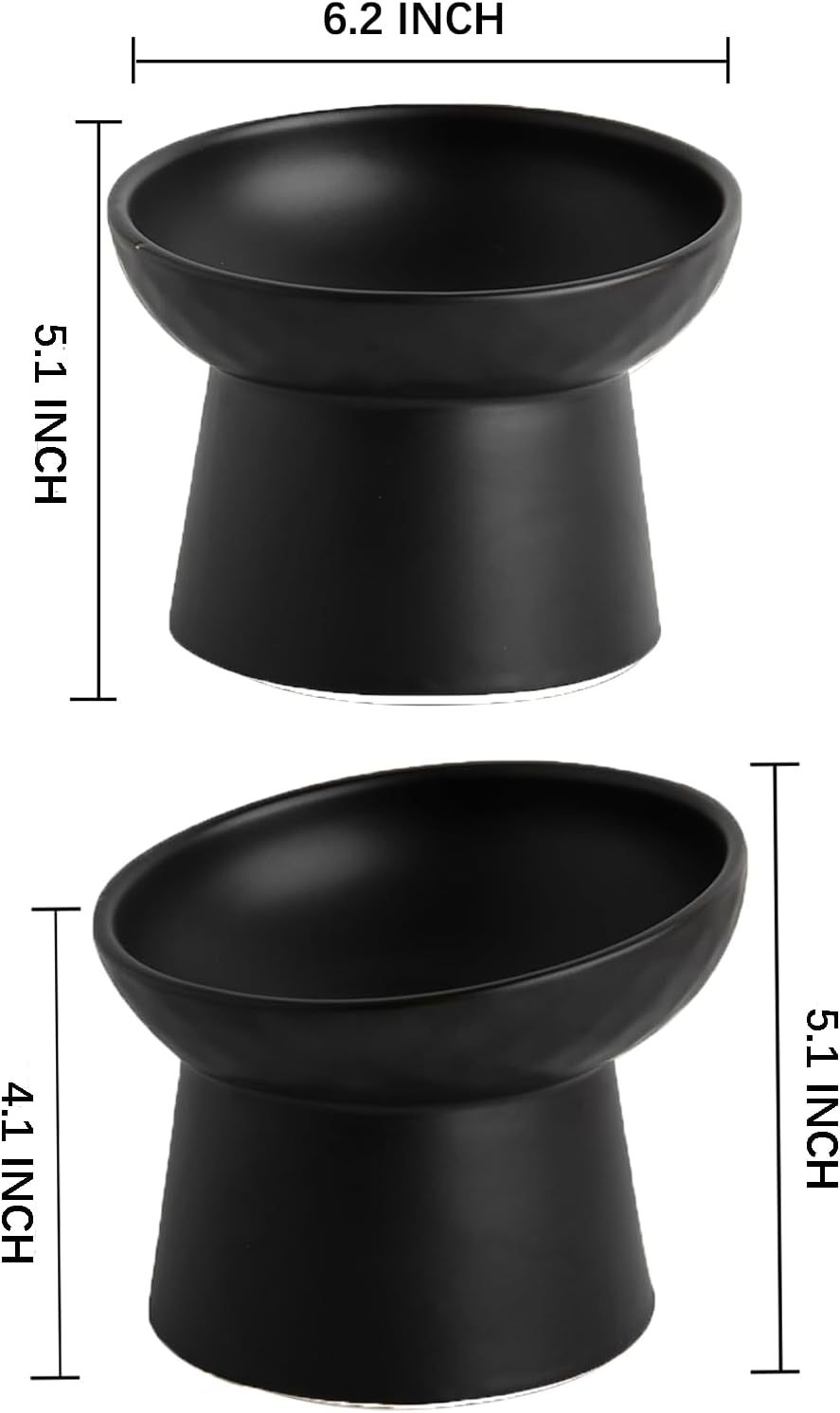 Elevated Pet Bowl Set – Comfortable Dining for Cats and Dogs