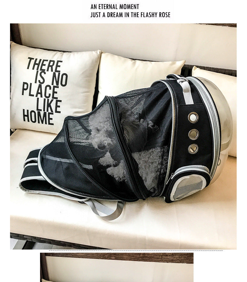 Pet Capsule Backpack – Cozy Travel with a View