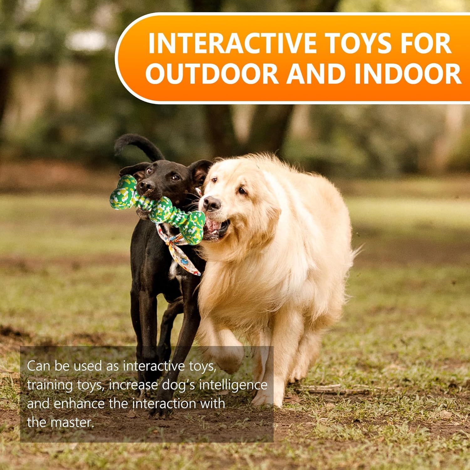 Indestructible Rubber Dog Bone – Long-Lasting Playtime