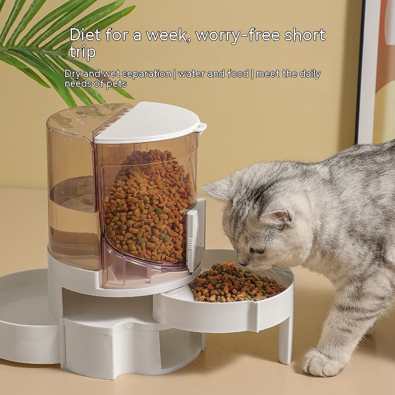 Automatic Food and Water Station for Happy Pets